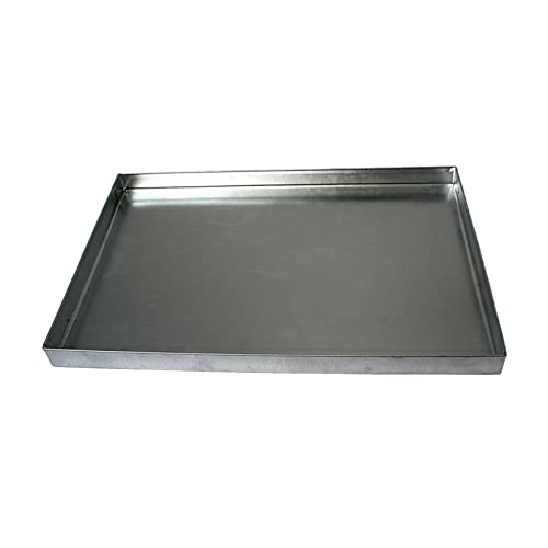 ZooPaul Aschekasten 49x34cm - Grill Kasten Ofen Kamin Schale BBQ - Silbergrau - Metall von ZooPaul