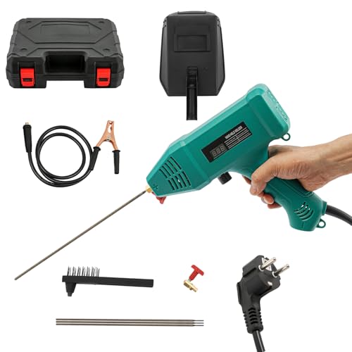 Handschweißgerät 220V 3000W Elektroden Schweißgerät,mit Werkzeugkoffer und 1 Satz* Schutzmaske,Tragbare Lichtbogenschweißgerät für 1.6-3.2 mm Elektrode 2~14 mm Schweißdicke (Grün) von Zoobotanica