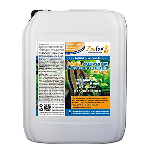 ZOOFUX Profi Aquarium Wasseraufbereiter EXTRA (Für Ihr Aquarium mit AloeVera, Vitamin B und wertvollen Schutzkolloiden), Inhalt:5 Liter von Zoofux Heimtierartikel schlau gekauft