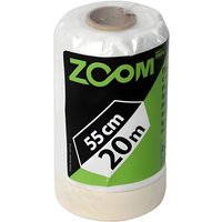 Abdeckfolie mit Klebeband 1 Rolle Maler selbstklebend Folie - unterschiedliche Größen: 1 Rolle, 20m x 55cm - Zoom von Zoom