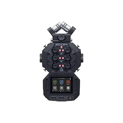 Zoom H8 Professional 12-Spur Handy Recorder | Touchscreen mit Apps für Live- und Field-Recording | Musikproduktion und Podcasts | XYH-6 austauschbare Mikrofonkapsel | schwarz von Zoom