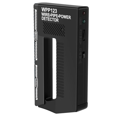 Metalldetektor Wand, WPP123 Drahtrohr-Stromdetektor, Stromdetektor Wand, Hochempfindlicher Einstellbarer Alarm Kabelsucher Wandscanner-Metalldetektor Klein Pinpointer für Metall und Wechselstromkabel von Zoomarlous