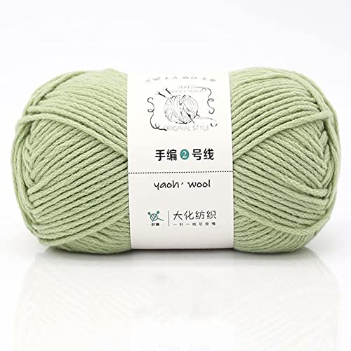 10 × 100 g doppelt gestrickte Baumwollwolle 100 % Acryl, grob, warm, weich, handgewebt, buntes Garn, perfekt für jedes Häkeln und Stricken, Mini-Projekt (1 Knäuel, Farbe 36) von Zoomlie