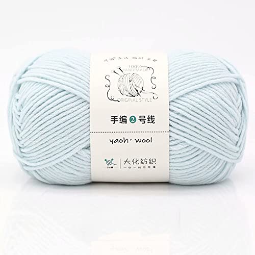 10 × 100 g doppelt gestrickte Baumwollwolle 100 % Acryl, grob, warm, weich, handgewebt, buntes Garn, perfekt für jedes Häkeln und Stricken, Mini-Projekt (1 Knäuel, Farbe 39) von Zoomlie