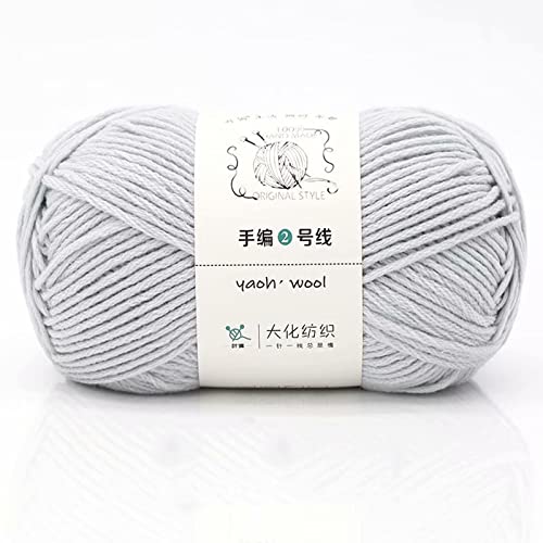 10 × 100 g doppelt gestrickte Baumwollwolle 100 % Acryl, grob, warm, weich, handgewebt, buntes Garn, perfekt für jedes Häkeln und Stricken, Mini-Projekt (10 Knäuel, Farbe 25) von Zoomlie