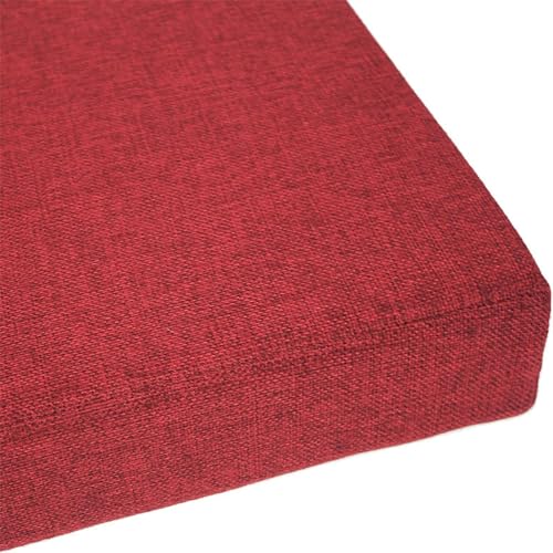 Zoomlie 2-Sitzer-Bankkissen, Essbankkissen mit hochdichtem 50D-Schaumstoff, Schaukelsitzkissen für Garten, Terrasse, Innen- und Außenbereich, 115 x 45 x 5 cm, Weinrot Zoomlie 2-Sitzer-Bankkissen, Essbankkissen mit hochdichtem 50D-Schaumstoff, Schaukelsitzkissen für Garten, Terrasse, Innen- und Außenbereich, 115 x 45 x 5 cm, Weinrot von Zoomlie