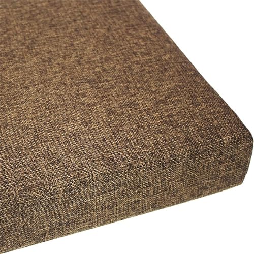 Zoomlie 2-Sitzer-Bankkissen, Essbankkissen mit hochdichtem 50D-Schaumstoff, Schaukelsitzkissen für Garten, Terrasse, Innen- und Außenbereich, 85 x 50 x 8 cm, Braun von Zoomlie