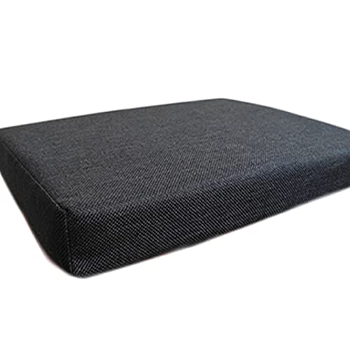 Zoomlie Sitzkissen für Bank, Küche, Stuhlkissen mit Schnalle, rutschfest, rechteckig, für Terrasse, Garten, Rasen, Innen- und Außenbereich, Schwarz, 30 x 130 x 3 cm von Zoomlie