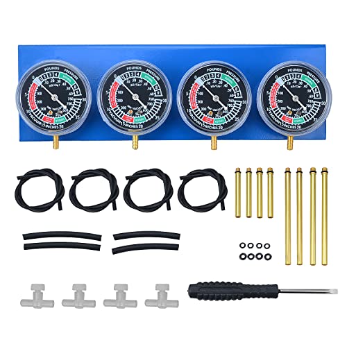 Zoomtools Motorrad-Vergaser-Vergaser-Synchronisator, Vakuum-Balancer-Messgerät, Werkzeuge, 2/4-Zylinder-Synchronisationsmessgeräte, Werkzeug-Set von Zoomtools