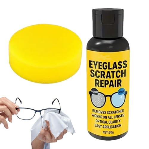 Brillen Kratzer Entferner Brillenglas Reparatur Spray 30g Linsenkratzerentferner Politur & Entnebelung Für Spiegel Fenster Autoscheibe Display Uhr Verschiedene Oberflächen von Zopoee