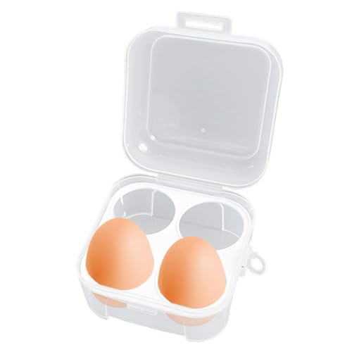 Eierträger, Camping-Eierhalter, Eierbox 4 Eier Transportbox, Eieraufbewahrungsbox Für Kühlschrank, Reise-Eierbehälter Stoßfester Eierhalter Mit Deckel, Tragbarer Eierhalter, Eier Dose Eier Aufbewahrun von Zopoee