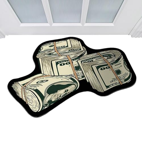 Geldteppich für Schlafzimmer - 100-Dollar-Schein-Geldteppich | Weicher Kristall-Samt-Küchenteppich, Rutschfester Geldteppich, ästhetische Raumdekoration, 19,7 x 31,5 Zoll Geldteppich für Schlafzimmer - 100-Dollar-Schein-Geldteppich | Weicher Kristall-Samt-Küchenteppich, Rutschfester Geldteppich, ästhetische Raumdekoration, 19,7 x 31,5 Zoll von Zopoee
