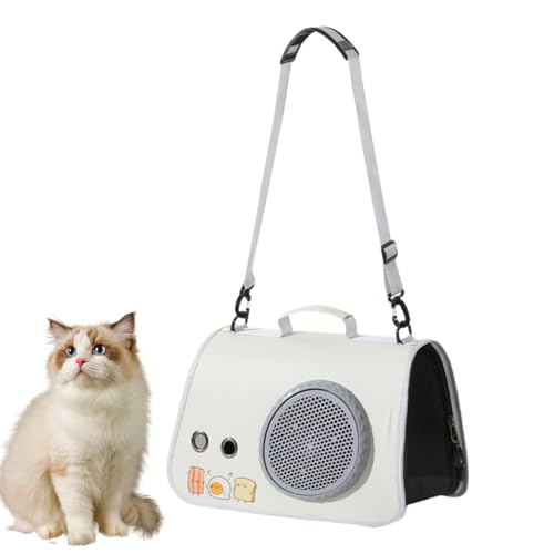 Katzentransportbox - Transportbox Für Katzen Auf Reisen | Große Transporttasche für Tiere mit Trageriemen Atmungsaktiv für Erwachsene Senioren Jugendliche von Zopoee