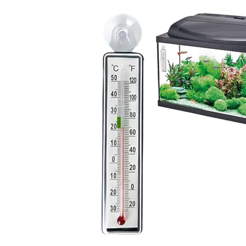 Wassertemperatur Messgerät,Terrarium Temperaturmonitor - Stossfeste Wassertemperaturmessung Mit Saugnapf Einfache Montage Für Reptil Aquarium Terrarium von Zopoee
