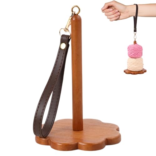 Zopoee Garnmind, tragbarer Garnhalter,Mit Riemen tragbarer rotierender Garnhalter | Ergonomisches Handarbeitsinstrument zum Stricken des Häkelns Flechten von Zopoee