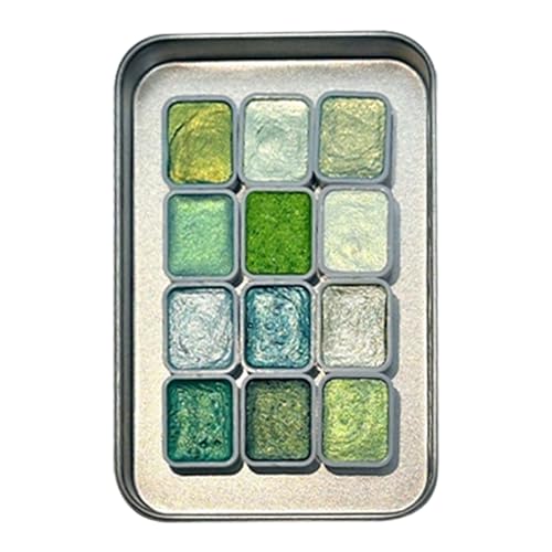 Zopoee Glitzer Aquarellfarbe - 12 Farben Tragbares AquarellmalSet,Malzubehör Für Künstler Anfänger Kinder Mädchen Kunstlehrer Bastelbegeisterte Scrapbooker Klassenraum Zopoee Glitzer Aquarellfarbe - 12 Farben Tragbares AquarellmalSet,Malzubehör Für Künstler Anfänger Kinder Mädchen Kunstlehrer Bastelbegeisterte Scrapbooker Klassenraum von Zopoee