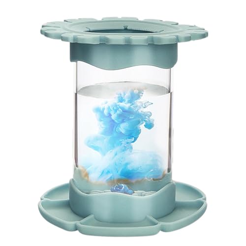 Zopoee Silikon Pinselhalter Pinselbecher Spülbecher Malen, Pinselreiniger Mit Palette Und Pinselhalter, Tragbarer Transparenter Eimer, Multifunktionaler Shabupinselhalter Für Kinderklassenzimmer Zopoee Silikon Pinselhalter Pinselbecher Spülbecher Malen, Pinselreiniger Mit Palette Und Pinselhalter, Tragbarer Transparenter Eimer, Multifunktionaler Shabupinselhalter Für Kinderklassenzimmer von Zopoee