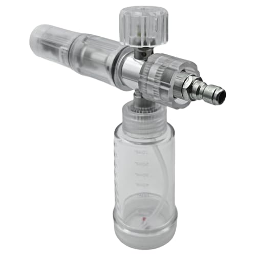 ZoraYorce 100 ml Seifenschaumsprühflaschen Einstellbare 4500psi Druckscheibepistole mit 1/4 Zoll Schnellanschluss Autowaschzubehör von ZoraYorce