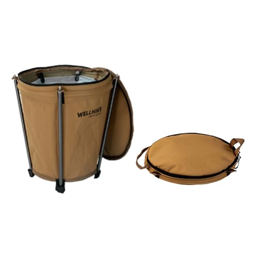 ZoraYorce 20L Camping Müll kann Mülleimer mit Deckelcampingzubehör (Khaki) von ZoraYorce