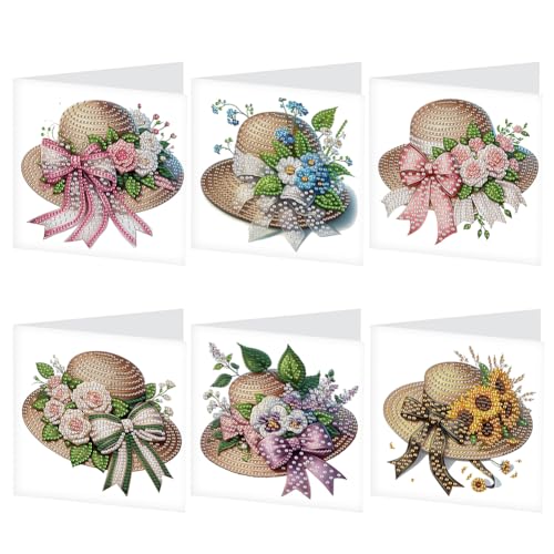 ZoraYorce 6PCS Bouquet Handmade Card Malerei Grußkarte für Freunde von ZoraYorce