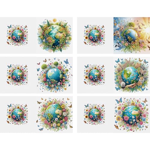 ZoraYorce 6PCS DIY Art Grußkarten Erde danke Karten und Urlaubssegen ZoraYorce 6PCS DIY Art Grußkarten Erde danke Karten und Urlaubssegen von ZoraYorce