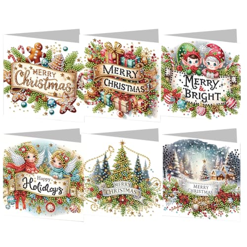 ZoraYorce 6PCS DIY Art Grußkarten Weihnachten Glückwunsch Karten & Geschenke ZoraYorce 6PCS DIY Art Grußkarten Weihnachten Glückwunsch Karten & Geschenke von ZoraYorce