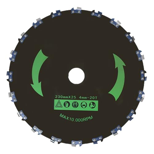 ZoraYorce 9-Zoll-Kettensägezahnsägen Schaufel Abnutzung Resist Stahl Grasschneider Kopfrost-Proof 14/20-Scheibenscheibe für Rasenbohrerkopf Unkrautentferner Removers ZoraYorce 9-Zoll-Kettensägezahnsägen Schaufel Abnutzung Resist Stahl Grasschneider Kopfrost-Proof 14/20-Scheibenscheibe für Rasenbohrerkopf Unkrautentferner Removers von ZoraYorce