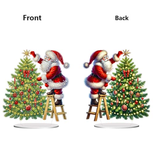 ZoraYorce Acryl 2D Flachdruck Santa Claus Weihnachtsbaum DIY Diamantmalerei Ornament-Kits ZoraYorce Acryl 2D Flachdruck Santa Claus Weihnachtsbaum DIY Diamantmalerei Ornament-Kits von ZoraYorce
