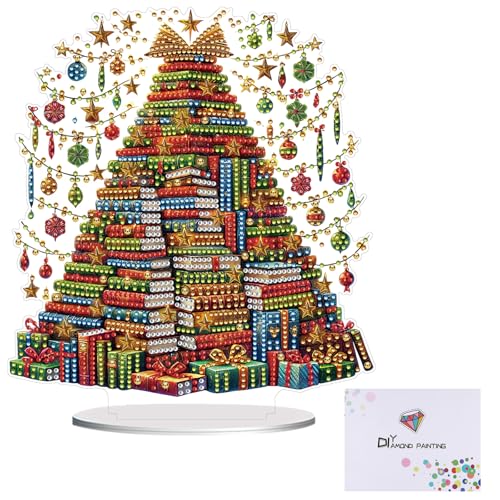 ZoraYorce Acryl 2D Flachdruck Weihnachtsbaum DIY Tisch-Top Malerei Ornament Kit ZoraYorce Acryl 2D Flachdruck Weihnachtsbaum DIY Tisch-Top Malerei Ornament Kit von ZoraYorce