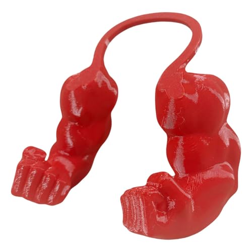 ZoraYorce Cat Muscle Arm 3D Gedruckter Halsarm mit Muskel -Pet -Cosplay -Kostüm (rot) von ZoraYorce