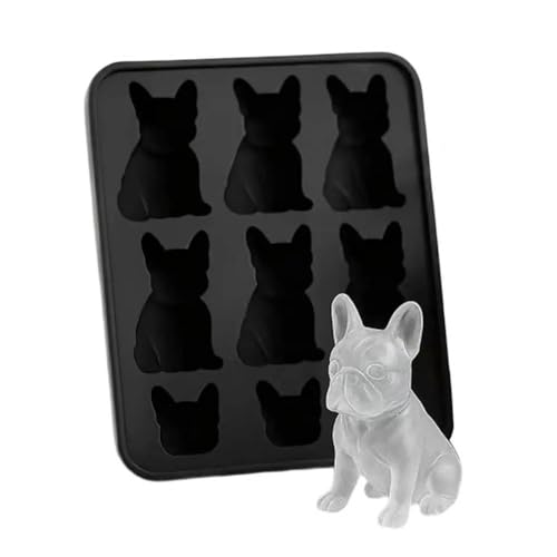 ZoraYorce French Bulldog Ice Cubes Form Silicon Ice Tably für Whisky Cocktail (1PC) von ZoraYorce