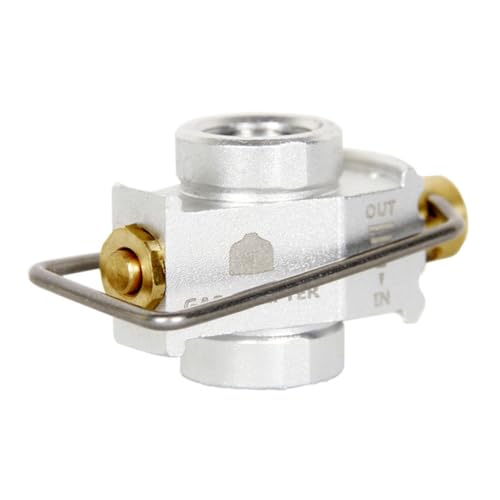 ZoraYorce Gas Convertor Shifter Refill Flat -Umwandlungsadapter für BBQ (Silber) von ZoraYorce