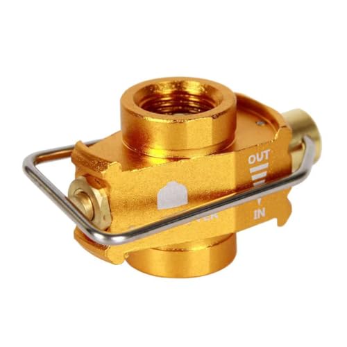 ZoraYorce Gas-Umwandlungsadapter Flat – Nachfülladapter für Grill (Gold) von ZoraYorce