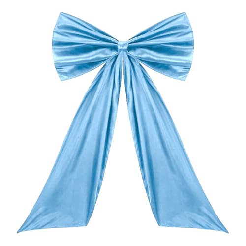 ZoraYorce Large Decor Satin Ribbon Riese Hängende Bowknot Party Wanddekoration (blau) von ZoraYorce