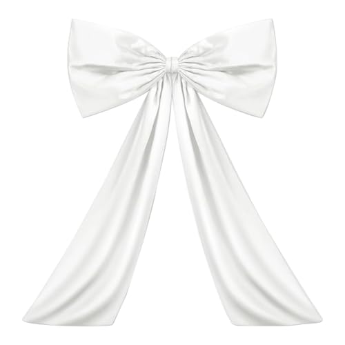 ZoraYorce Lary Decor Satin Ribbon Riese Hängende Bowknot Party Wanddekoration (weiß) von ZoraYorce