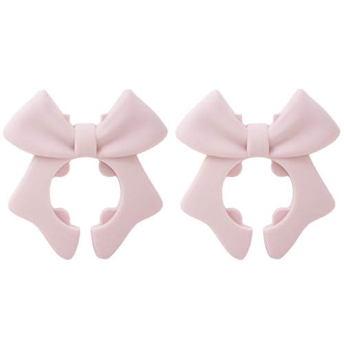 ZoraYorce Silicon Spatelhalter Anti-Scenaling-Verschüttungsstopper für Topflöffel (rosa 2pcs) von ZoraYorce