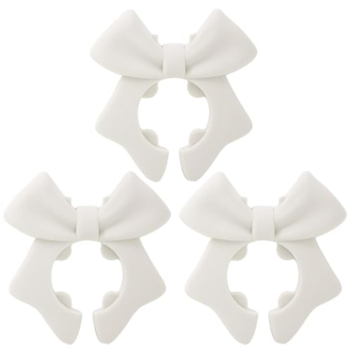 ZoraYorce Silicon Spatelhalter Anti-Scenen-Verschüttungsstopper für Topflöffel (weiße 3pcs) von ZoraYorce