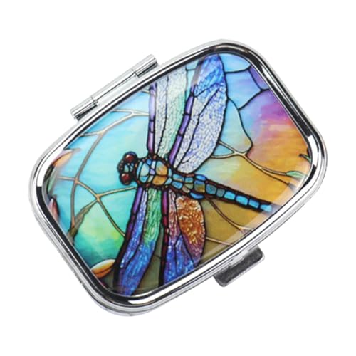 ZoraYorce Travel Small Box 2 Fachmedizin Pille Hülle Taschenhalter (Dragonfly) von ZoraYorce