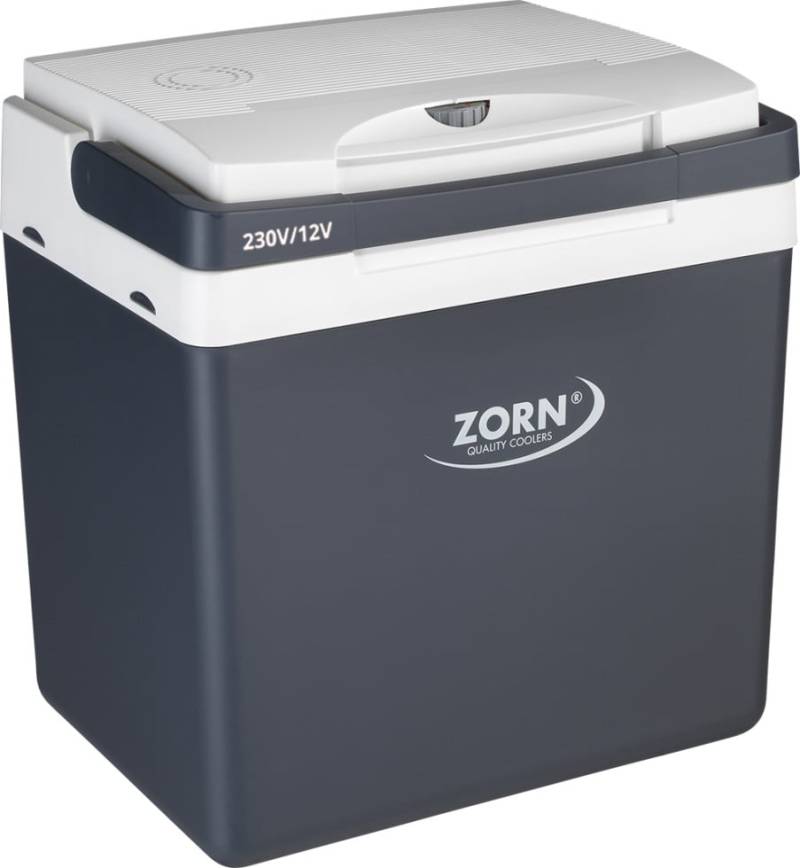 Zorn Kühlbox elektrische ZA26 LNE 12V & 230V Anschluss grau/weiß 25 L von Zorn