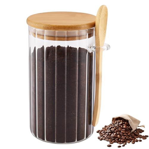 Zosenyer Kaffee Aufbewahrungsdose, 720ml Kaffee Vakuumbehälter, Kaffeedose Luftdicht Glas mit Iöffel, Kaffeepaddose für aufbewahrung Kaffeebohnen, Kakao, Nüsse, zucker,bohnen,tee aufbewahrung Zosenyer Kaffee Aufbewahrungsdose, 720ml Kaffee Vakuumbehälter, Kaffeedose Luftdicht Glas mit Iöffel, Kaffeepaddose für aufbewahrung Kaffeebohnen, Kakao, Nüsse, zucker,bohnen,tee aufbewahrung von Zosenyer