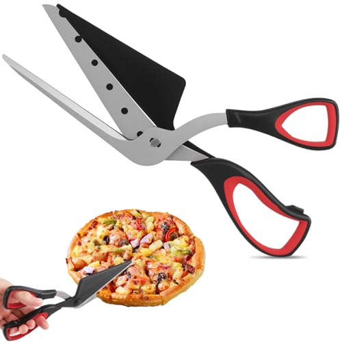 Zosenyer Pizzaschere, 27cm Lang Pizzaschere Spülmaschinenfest, Pizzaschneider mit Scharfer Edelstahlklinge in Lebensmittelqualität und Griff mit Weichem, Multifunktionale Küchenschere, Pizza Schneiden von Zosenyer
