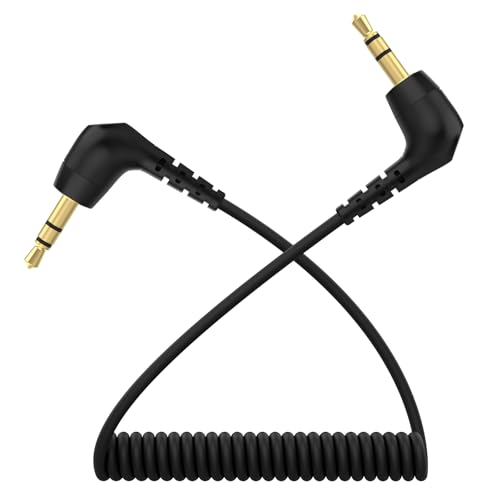 Zosvoses 3,5 mm TRS auf TRS Mikrofonkabel Patch Kabel kompatibel mit DJI Mic 2 & Rode Microphone Wireless Pro, Rode VideoMicro, Wireless GO II, Movo, GoPro Pro Mikrofon für Kameras (Schwarz) von Zosvoses