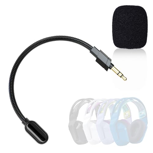 Zosvoses G733 Mikrofon Ersatz Kompatibel mit Logitech G733 Lightspeed Wireless Gaming Headset, 3,5 mm abnehmbares Geräuschdämpfungsmikrofon für PC, Xbox One, PS4, PS5 Zosvoses G733 Mikrofon Ersatz Kompatibel mit Logitech G733 Lightspeed Wireless Gaming Headset, 3,5 mm abnehmbares Geräuschdämpfungsmikrofon für PC, Xbox One, PS4, PS5 von Zosvoses