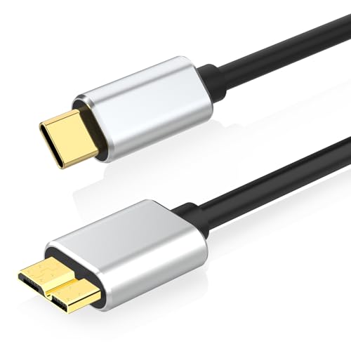 Zosvoses USB C externes Festplattenkabel, 5Gbps USB C zu Micro B Kabel für Seagate Toshiba Canvio, WD My Passport LaCie PS5 Game Drive Kamera Kompatibel mit iPhone 15,16, MacBook Pro/Air Tablet Zosvoses USB C externes Festplattenkabel, 5Gbps USB C zu Micro B Kabel für Seagate Toshiba Canvio, WD My Passport LaCie PS5 Game Drive Kamera Kompatibel mit iPhone 15,16, MacBook Pro/Air Tablet von Zosvoses