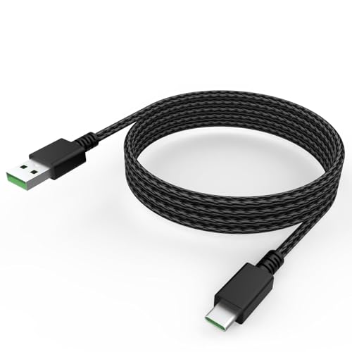 Zosvoses USB Typ C Tastaturladegerät Ladekabel Stromkabel Kompatibel mit Razer BlackWidow V4 Pro/V3 Pro/V3 Mini, Huntsman V3 Pro, Deathstalker V2 Pro Mechanische Gaming Tastatur, Geflochten von Zosvoses