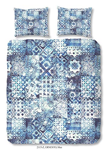 ZouZou Duvet Cover, Satin, Blue, 200 X 200 cm von ZouZou