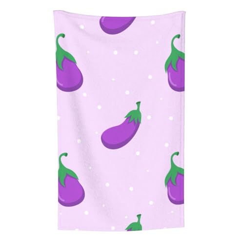 Aubergine Gemüse Obst, Überwurf für Couchstühle, warme Plüschdecke für Bettwäsche und Reisen, 76,2 x 127,7 cm von Zouey