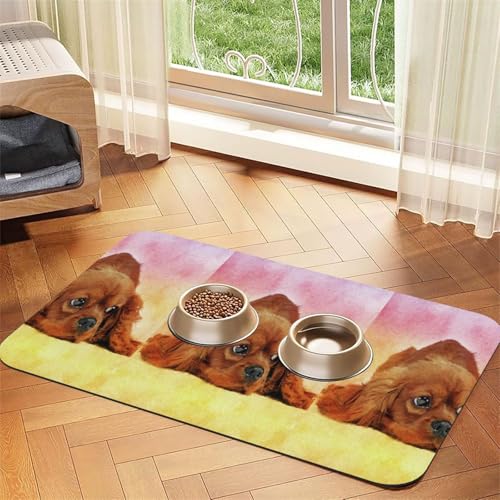 Australian Shepherd Weihnachten Süße Aussie Hunde,wasserdichte Futtermatte für Haustiere, Tischsets für Katzen und Hunde für Futter und Wasser, Futtermatten aus PU-Leder,40x60cm Australian Shepherd Weihnachten Süße Aussie Hunde,wasserdichte Futtermatte für Haustiere, Tischsets für Katzen und Hunde für Futter und Wasser, Futtermatten aus PU-Leder,40x60cm von Zouey