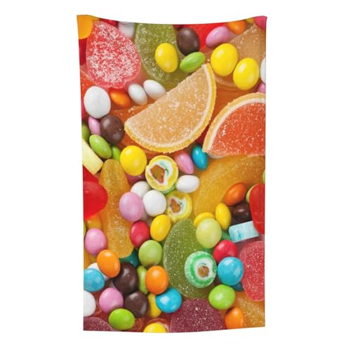 Bunte Süßigkeiten, Überwurf für Couchstühle, warme Plüschdecke für Bettwäsche und Reisen, 76,2 x 127,7 cm von Zouey