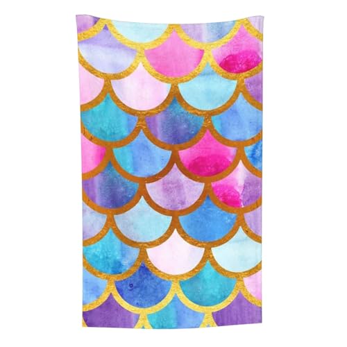 Bunter Regenbogen gedruckt, Überwurf für Couchstühle, warme Plüschdecke für Bettwäsche und Reisen, 76,2 x 127,7 cm von Zouey